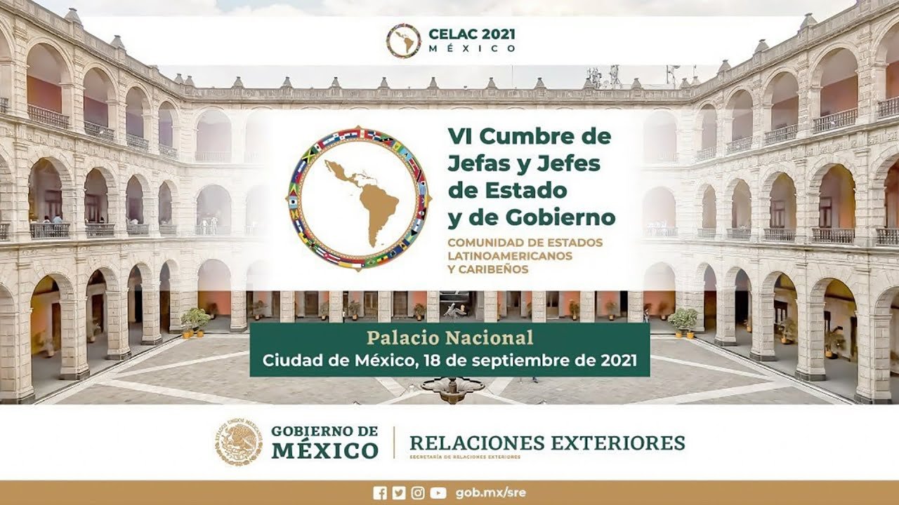 VI Cumbre de la Comunidad de Estados Latinoamericanos y Caribeños (CELAC), desde Palacio Nacional